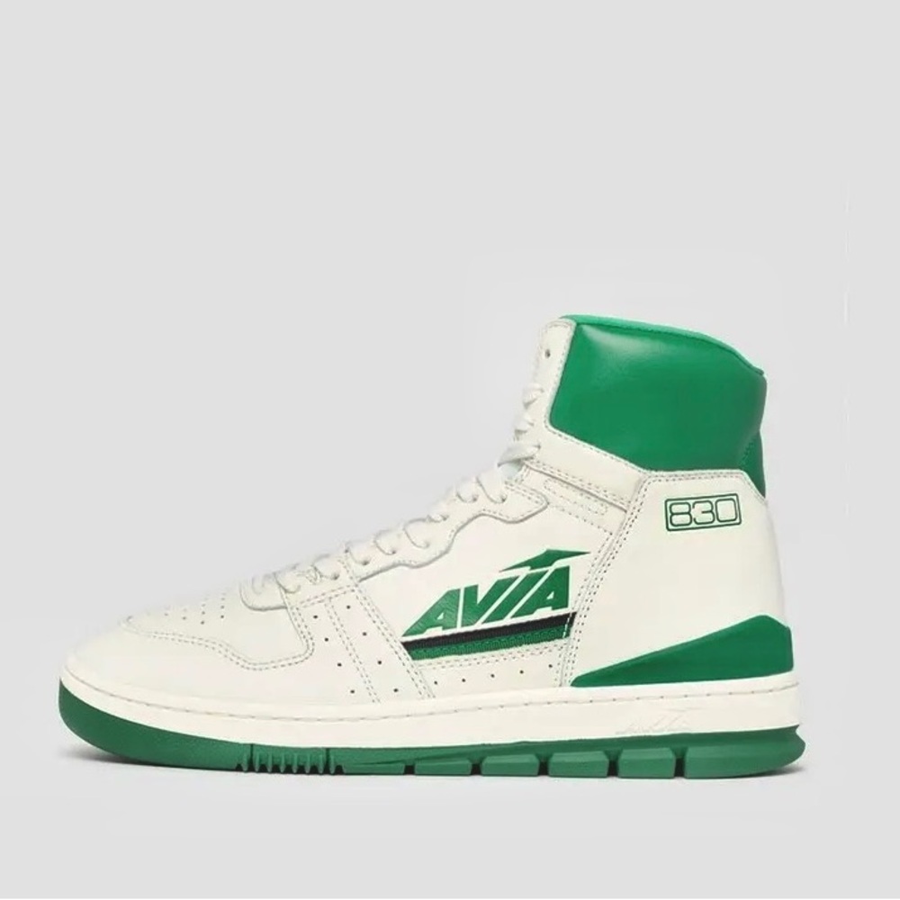 NEW Avia 830 Retro sz 11.5 Womens Throwback White/Green High Sneakers